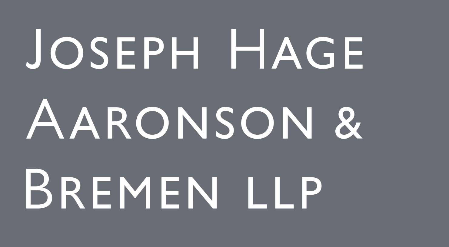 Joseph Hage Aaronson & Bremen LLP logo